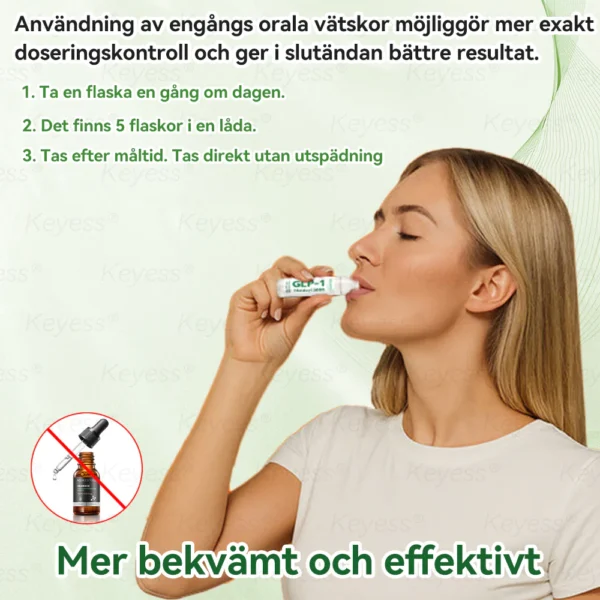 Officiell Butik | Keyess® GLP-1 & Matrixyl 3000 Viktminsknings- och Hälsodroppar *(Bara en dos om dagen - märkbara resultat på bara 7 dagar)* ✅ Lämplig för: Fetma, hjärt-kärlhälsa, diabetes, sömnapné, ledproblem och mer