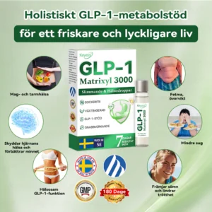 Officiell Butik | Keyess® GLP-1 & Matrixyl 3000 Viktminsknings- och Hälsodroppar *(Bara en dos om dagen - märkbara resultat på bara 7 dagar)* ✅ Lämplig för: Fetma, hjärt-kärlhälsa, diabetes, sömnapné, ledproblem och mer