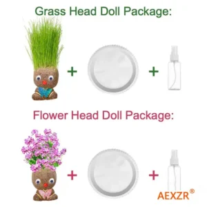 AEXZR® Grass Head Doll