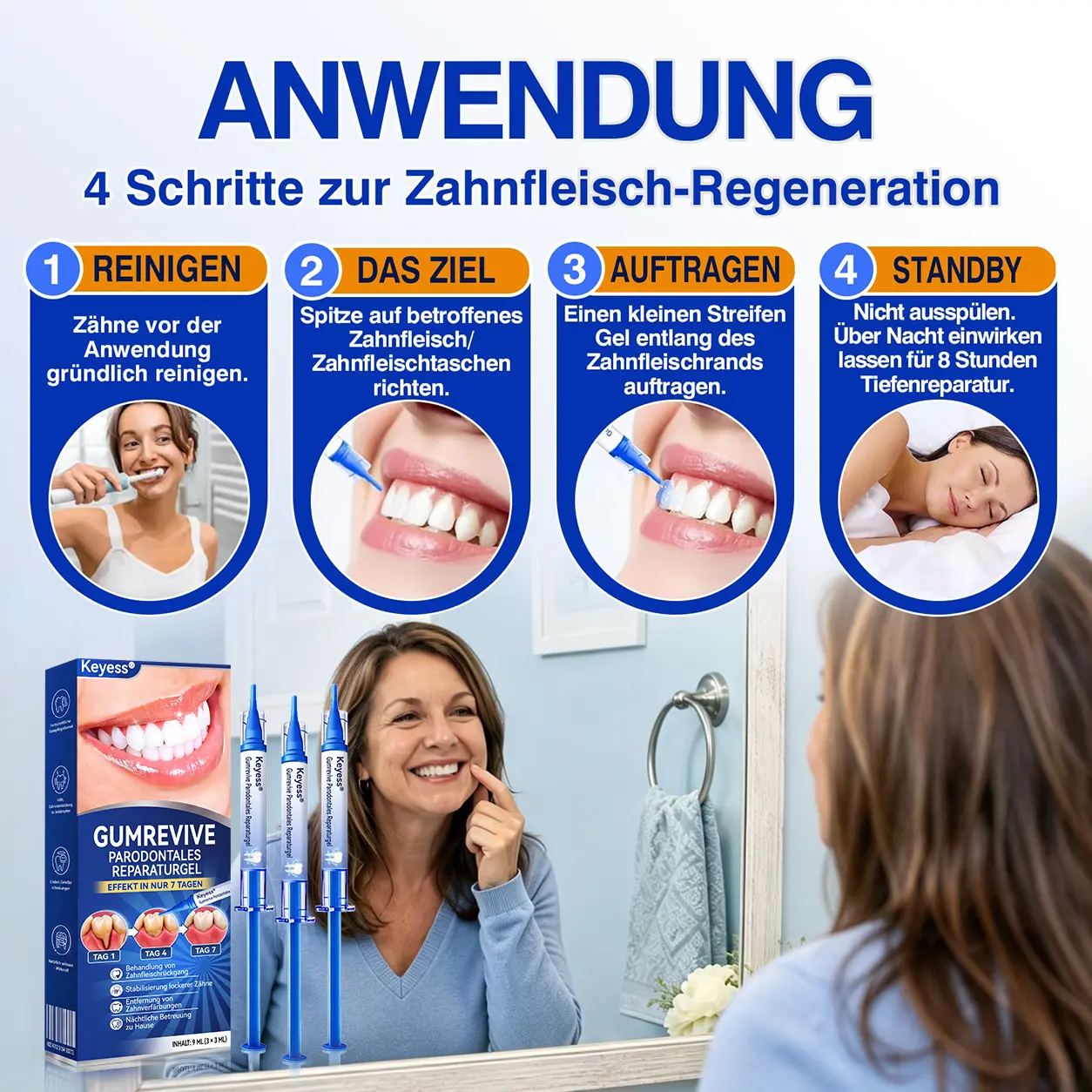 Keyess® GumRevive Zahnfleisch- Regenerationsgel 