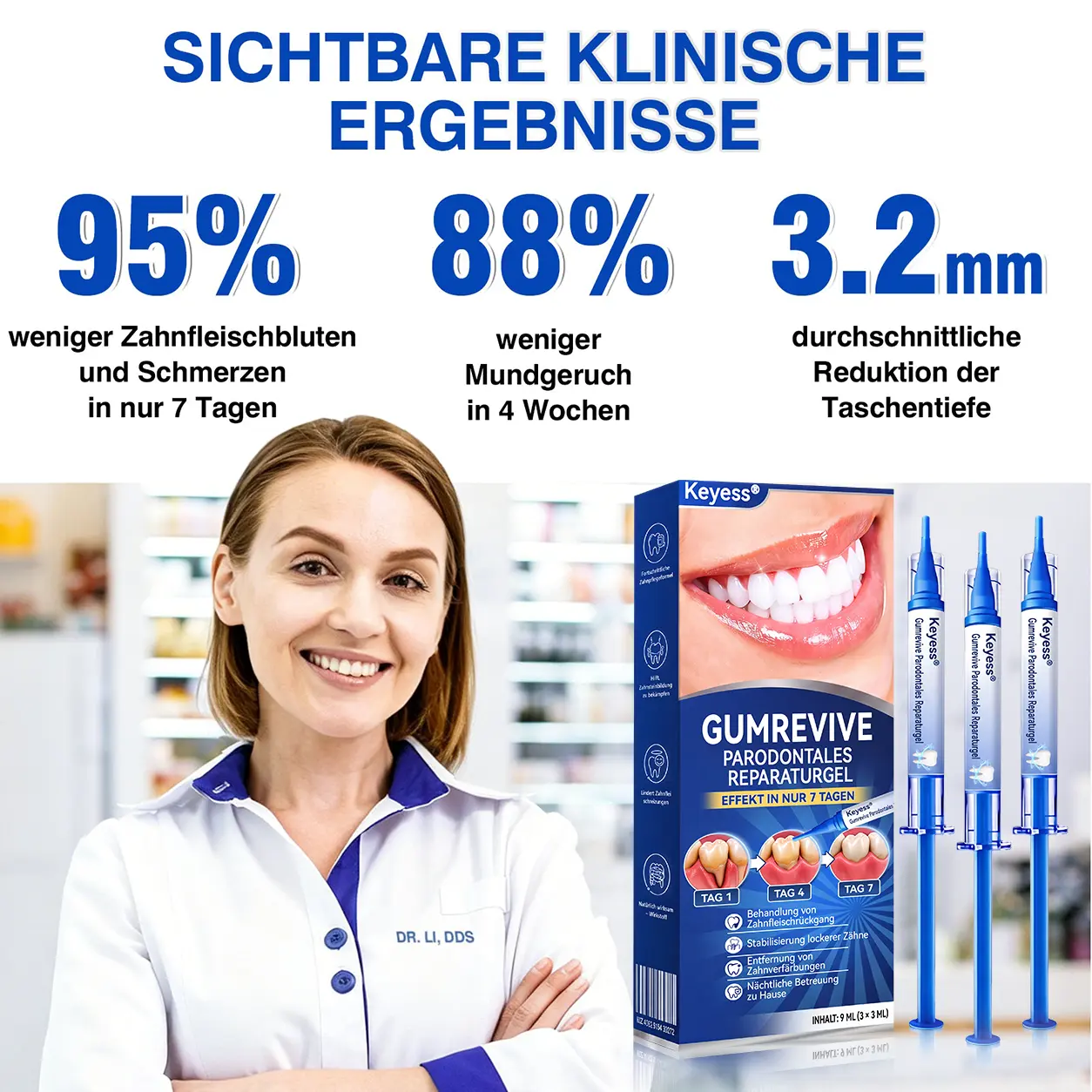 Keyess® GumRevive Zahnfleisch- Regenerationsgel 